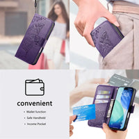 Buy Wallet Case for iPhone, Leather Flip Cover with Card Slots, Wrist Strap, Butterfly Embossed Design, Stand Feature - VANNY at Caseles-iPhone 17 Pro Max, Black