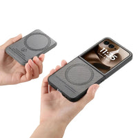 Buy Magnetic Detachable Wallet Case for Motorola Moto Razr, Slim Leather Flip Cover with 3 Card Slots and Kickstand, Wireless Charging Compatible Shockproof Case - Vell at Caseles-Motorola Razr Ultra (2025), Black