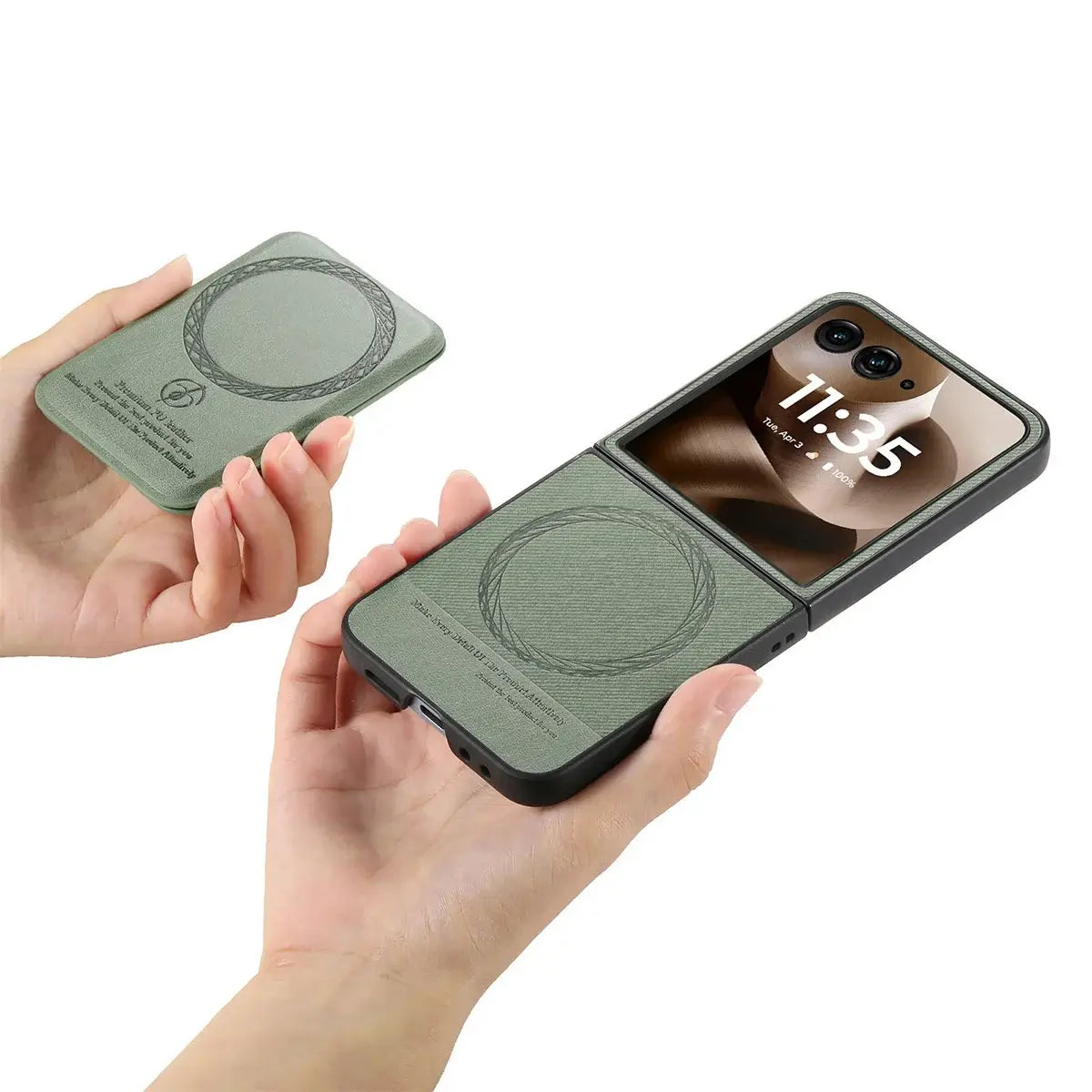 Buy Magnetic Detachable Wallet Case for Motorola Moto Razr, Slim Leather Flip Cover with 3 Card Slots and Kickstand, Wireless Charging Compatible Shockproof Case - Vell at Caseles-Motorola Razr Ultra (2025), Black