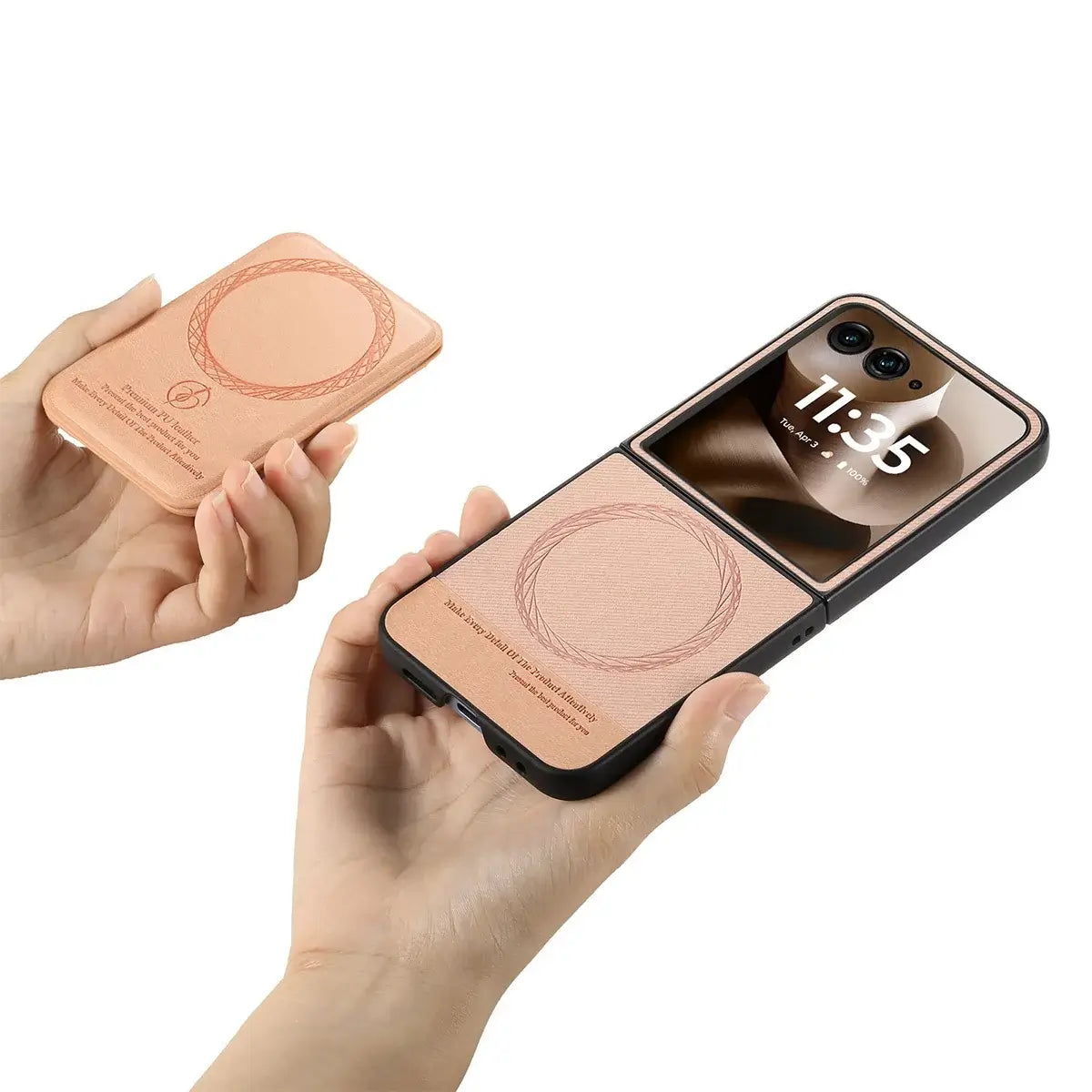 Buy Magnetic Detachable Wallet Case for Motorola Moto Razr, Slim Leather Flip Cover with 3 Card Slots and Kickstand, Wireless Charging Compatible Shockproof Case - Vell at Caseles-Motorola Razr Ultra (2025), Black