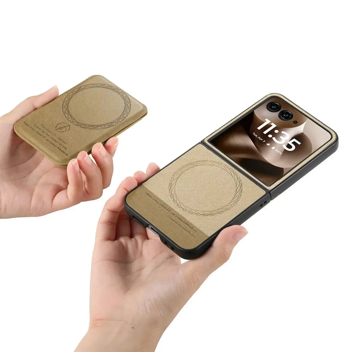 Buy Magnetic Detachable Wallet Case for Motorola Moto Razr, Slim Leather Flip Cover with 3 Card Slots and Kickstand, Wireless Charging Compatible Shockproof Case - Vell at Caseles-Motorola Razr Ultra (2025), Black