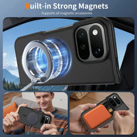 Buy Ultra-Thin Translucent Matte Case with 38 N52 Strong Magnets, 14FT Military-Grade Drop Defense & Raised Bezel Protection - VELO at Caseles-Google Pixel 11 Pro Fold, Black