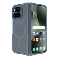 Buy Ultra-Thin Translucent Matte Case with 38 N52 Strong Magnets, 14FT Military-Grade Drop Defense & Raised Bezel Protection - VELO at Caseles-Google Pixel 11 Pro Fold, Blue