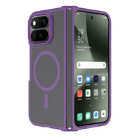 Buy Ultra-Thin Translucent Matte Case with 38 N52 Strong Magnets, 14FT Military-Grade Drop Defense & Raised Bezel Protection - VELO at Caseles-Google Pixel 11 Pro Fold, Purple