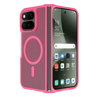 Buy Ultra-Thin Translucent Matte Case with 38 N52 Strong Magnets, 14FT Military-Grade Drop Defense & Raised Bezel Protection - VELO at Caseles-Google Pixel 11 Pro Fold, RosePink