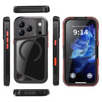 Buy Aluminum Metal Case for iPhone 17 Series, IP68 Waterproof Rugged Aluminum Alloy Full Body Cover, MagSafe, Built-in Screen Protector, 14FT Shockproof - Westen at Caseles-iPhone 17 Pro Max, 