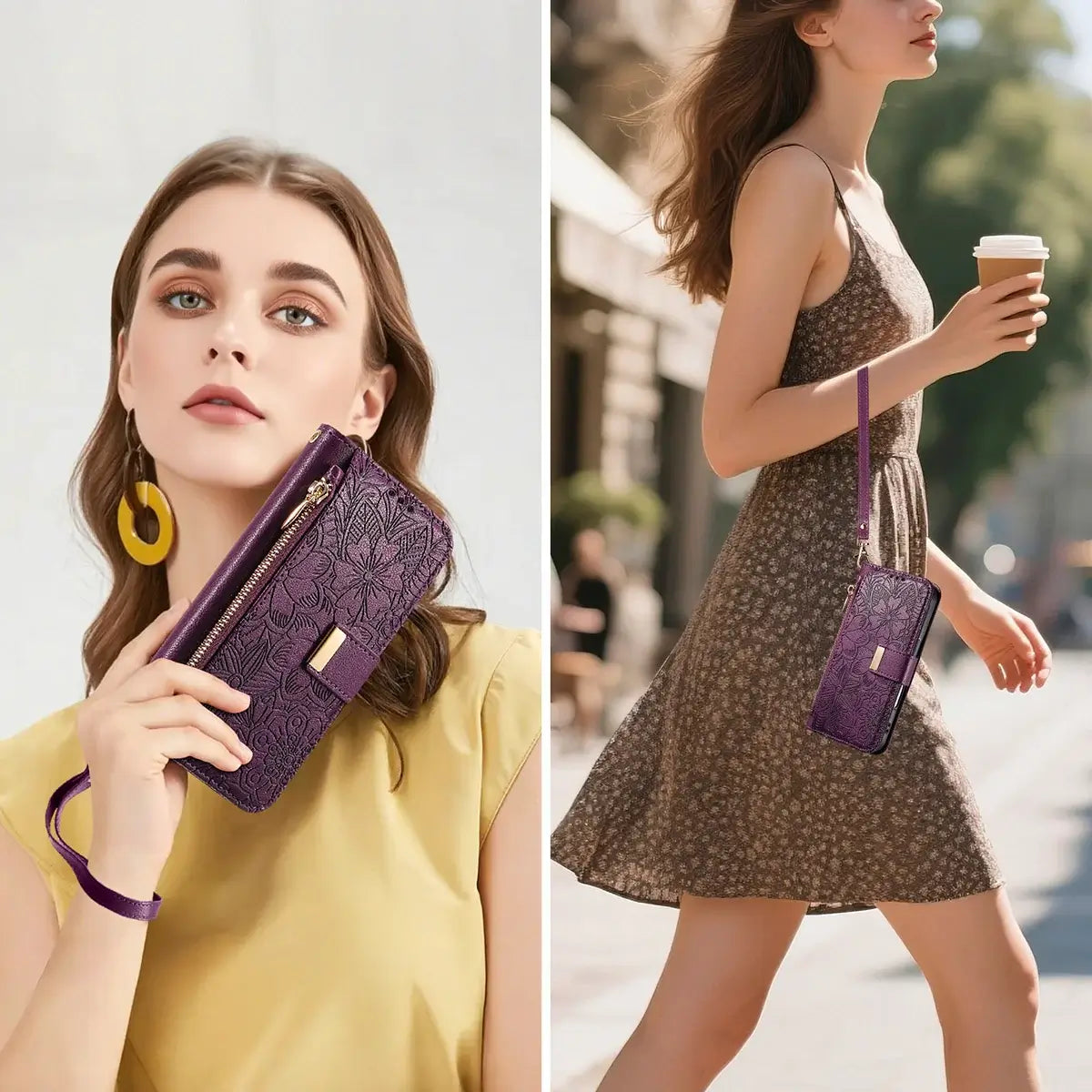 Buy PU Leather Wallet iPhone 17 Case with Card Slots, Wrist Strap, Stand, and Full Shockproof Protection, Willow at Caseles-iPhone 17 Pro Max, White