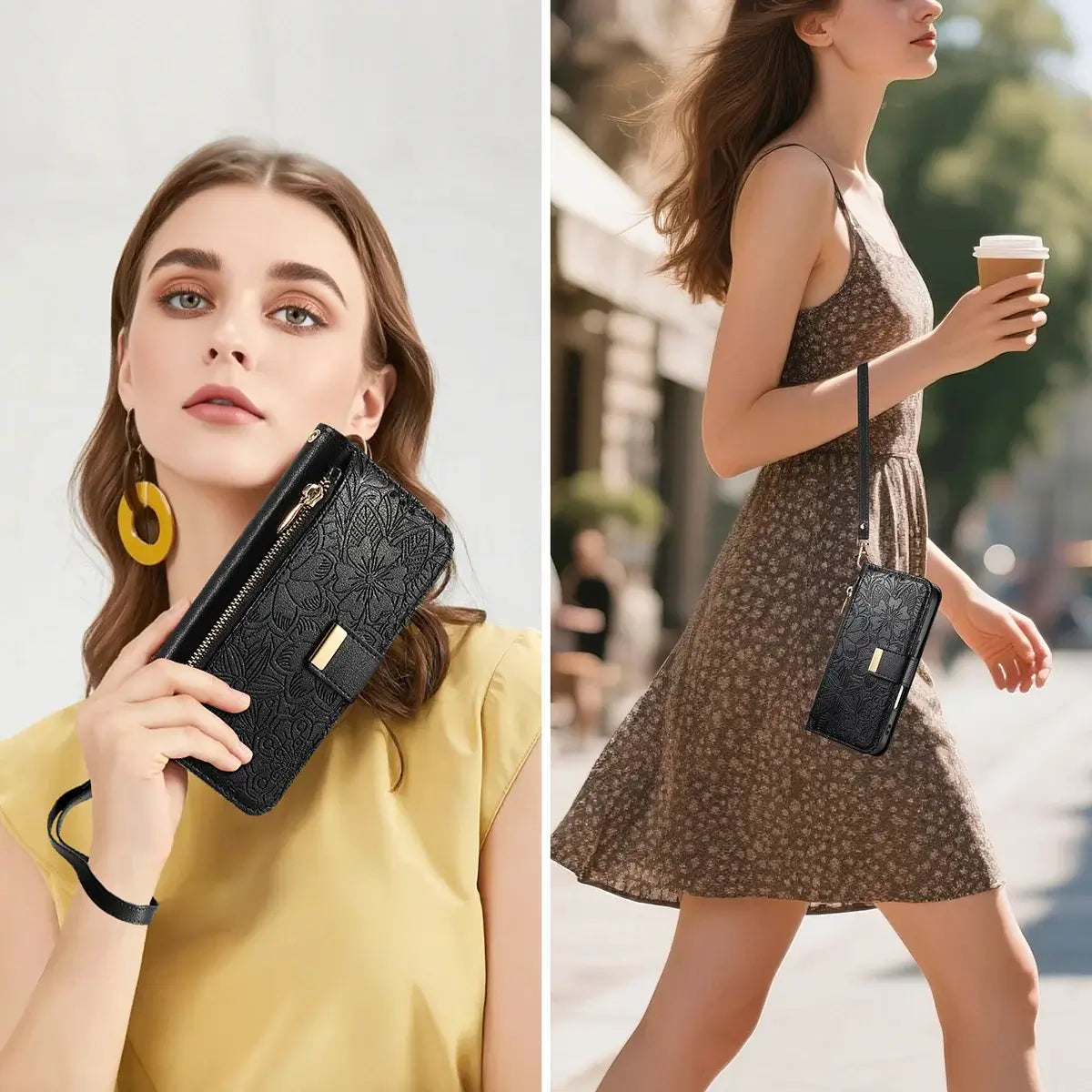 Buy PU Leather Wallet iPhone 17 Case with Card Slots, Wrist Strap, Stand, and Full Shockproof Protection, Willow at Caseles-iPhone 17 Pro Max, White