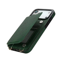 Buy Crossbody Wallet Case for iPhone, Magnetic Leather Flip Cover with Detachable Lanyard Strap, Card Holder & Kickstand, Shockproof Protection, Wyla at Caseles-iPhone 17 Pro Max, Black