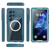 Buy IP68 Waterproof Phone Case, Compatible with Magsafe, Built in Screen Protector, 14FT Shockproof, Rugged Metal Full Body Aluminum Cover - Zayden at Caseles-Samsung Galaxy S26 Ultra, Black