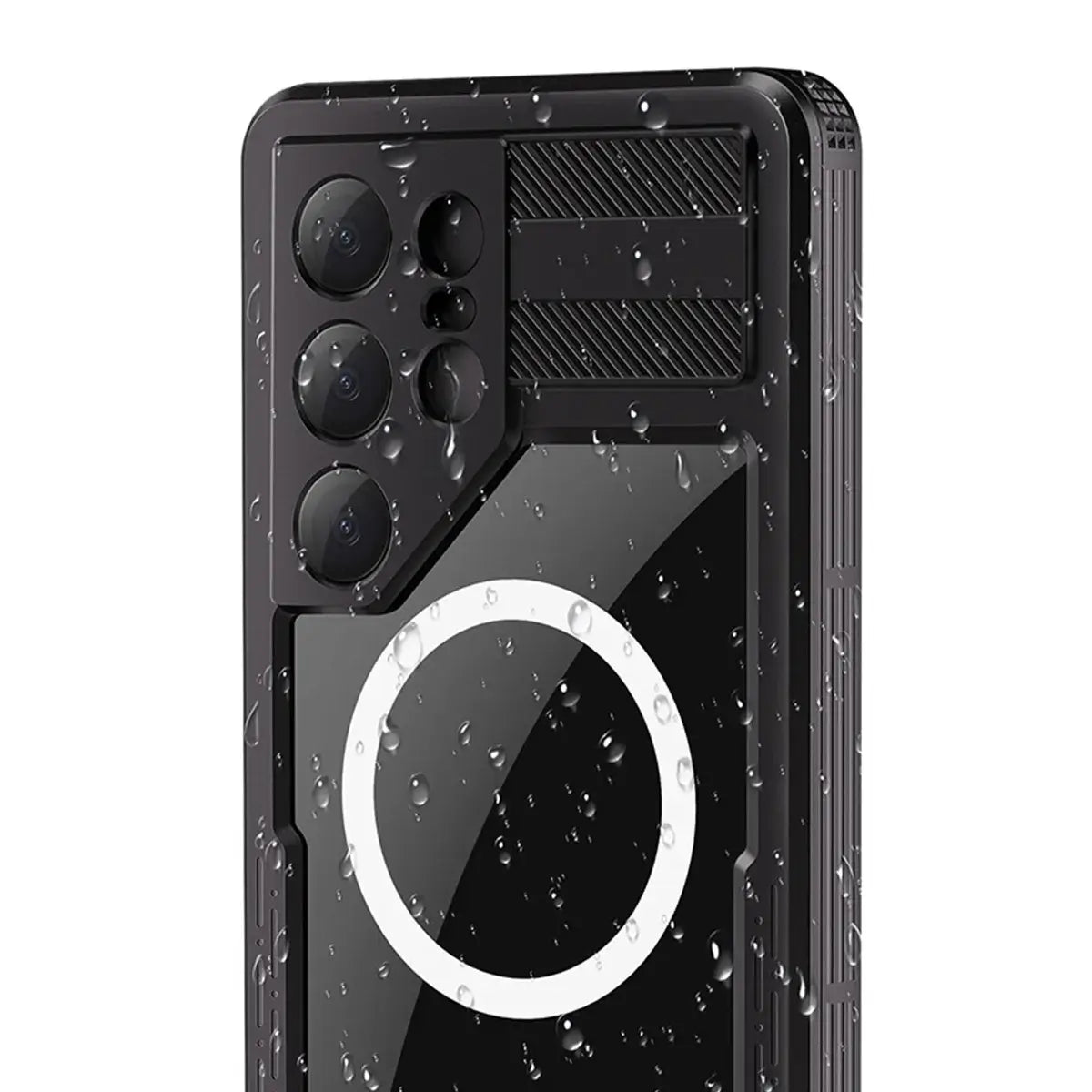 Buy IP68 Waterproof Phone Case, Compatible with Magsafe, Built in Screen Protector, 14FT Shockproof, Rugged Metal Full Body Aluminum Cover - Zayden at Caseles-Samsung Galaxy S26 Ultra, Black