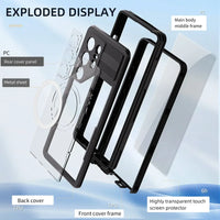 Buy IP68 Waterproof Phone Case, Compatible with Magsafe, Built in Screen Protector, 14FT Shockproof, Rugged Metal Full Body Aluminum Cover - Zayden at Caseles-Samsung Galaxy S26 Ultra, Black