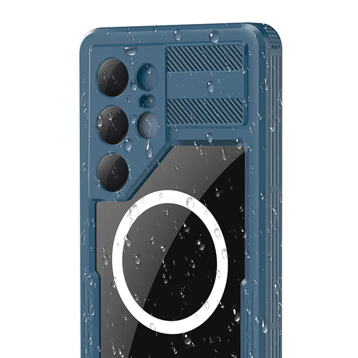 Buy IP68 Waterproof Phone Case, Compatible with Magsafe, Built in Screen Protector, 14FT Shockproof, Rugged Metal Full Body Aluminum Cover - Zayden at Caseles-Samsung Galaxy S26 Ultra, Black